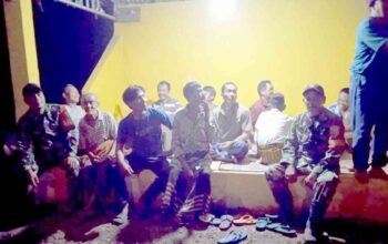 Sinergi TNI dan Warga, Kodim 0402/OKI Gelar Patroli Bersama Jaga Kamtibmas di Air Sugihan