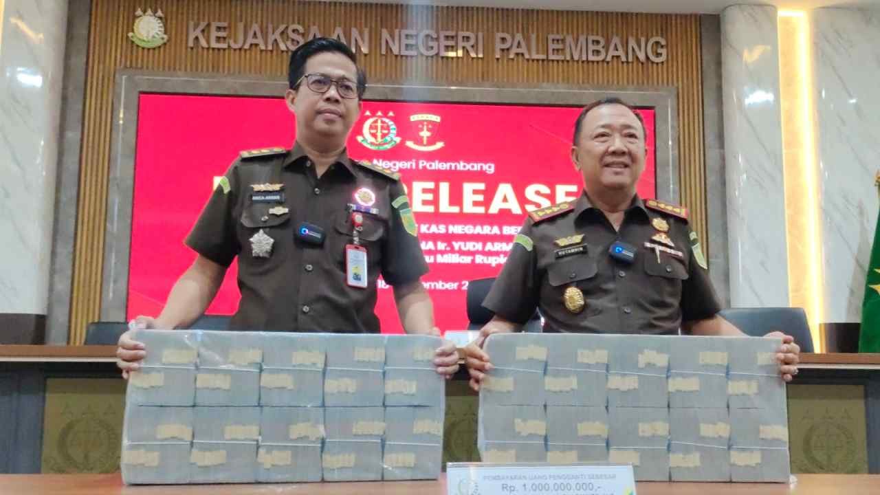 Terpidana Korupsi Masjid Sriwijaya Bayar Cicilan, Kejari Palembang Tegas Tagih Sisa Utang