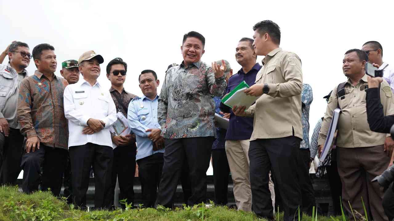 Dukung Lumbung Pangan Nasional, Pemprov Sumsel Tinjau Progres Cetak Sawah di Ogan Ilir