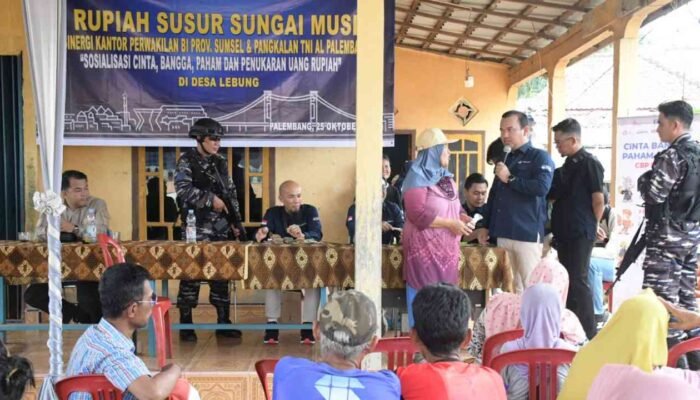 Kedaulatan Rupiah di Sungai Musi, Lanal Palembang dan BI Sinergi Jamin Akses Kas di Perairan