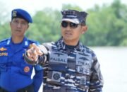 Lanal Palembang Perkuat Kesiapsiagaan Maritim, Danlanal Tinjau Posal Mesuji