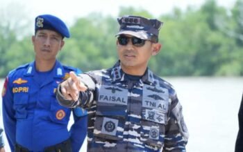 Lanal Palembang Perkuat Kesiapsiagaan Maritim, Danlanal Tinjau Posal Mesuji