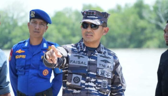 Lanal Palembang Perkuat Kesiapsiagaan Maritim, Danlanal Tinjau Posal Mesuji