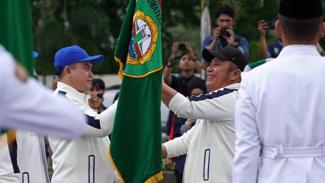 Pemprov Sumsel Lepas Kontingen, Mengemban Misi Catur Gatra Sukses Fornas Korpri XVII 2025