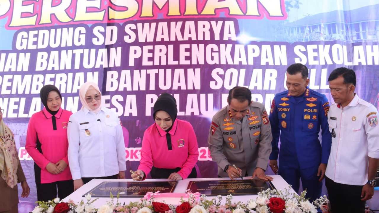 Polda Sumsel Renovasi SD Swakarya, Hadiah Akses Pendidikan untuk Anak Pesisir Borang