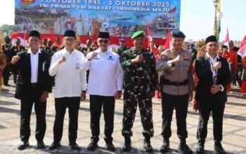 Simbol Komitmen Kedaulatan, Sekda Edward Candra Pimpin Sinergi Pemprov Sumsel-TNI di HUT ke-80