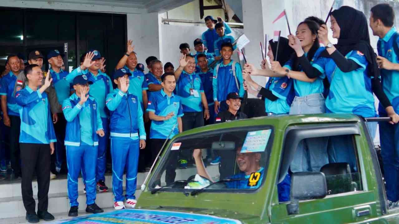 Target 5 Besar di Porprov Sumsel 2025, Kontingen OKI Dilepas Langsung Bupati Muchendi