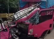 Truk Hantam Truk Mogok di Soekarno Hatta Palembang, Satu Orang Tewas di Tempat