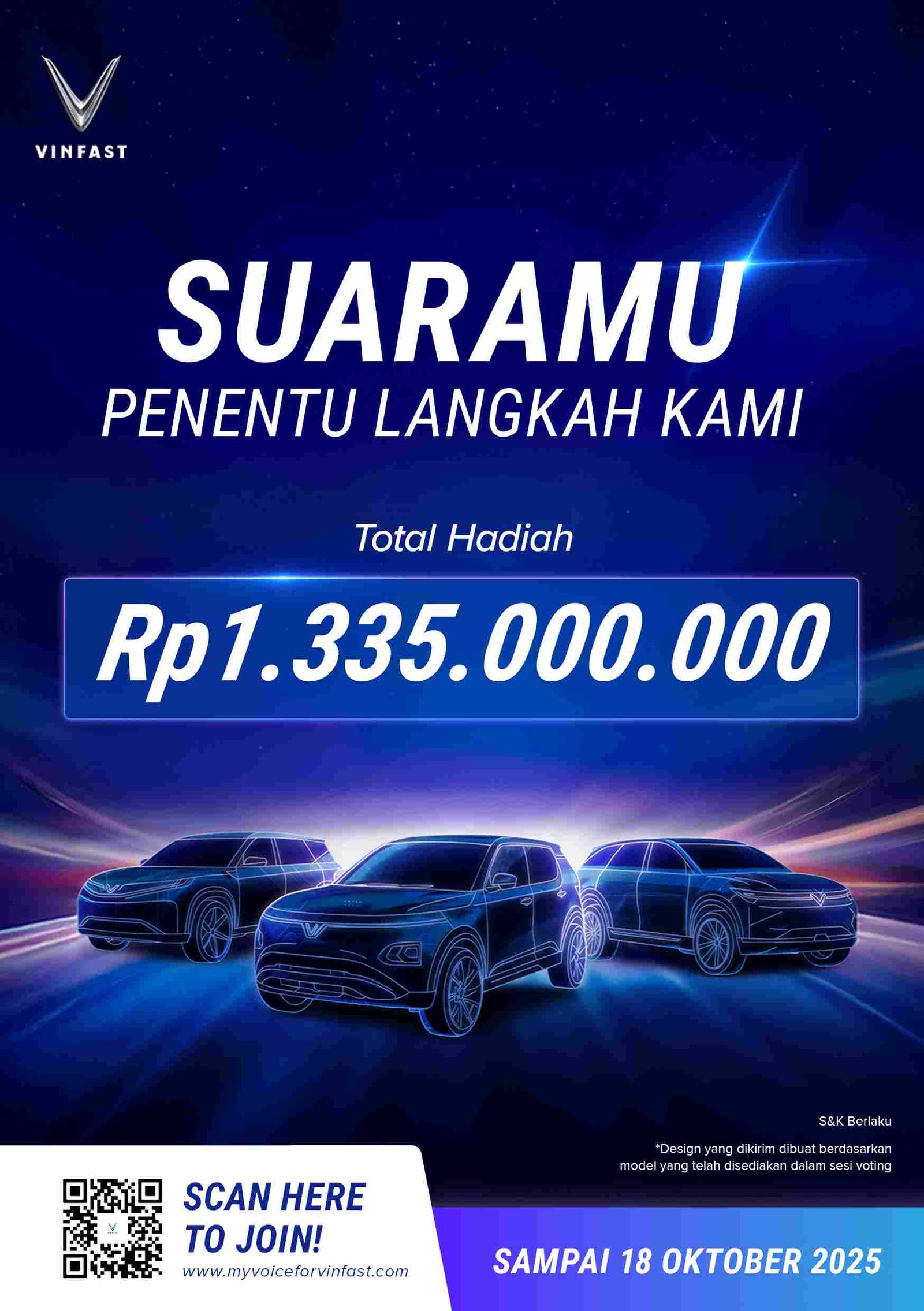Mengajak Publik Jadi Co-Creator, VinFast Gelar Voting Desain Mobil Listrik Nasional Pertama