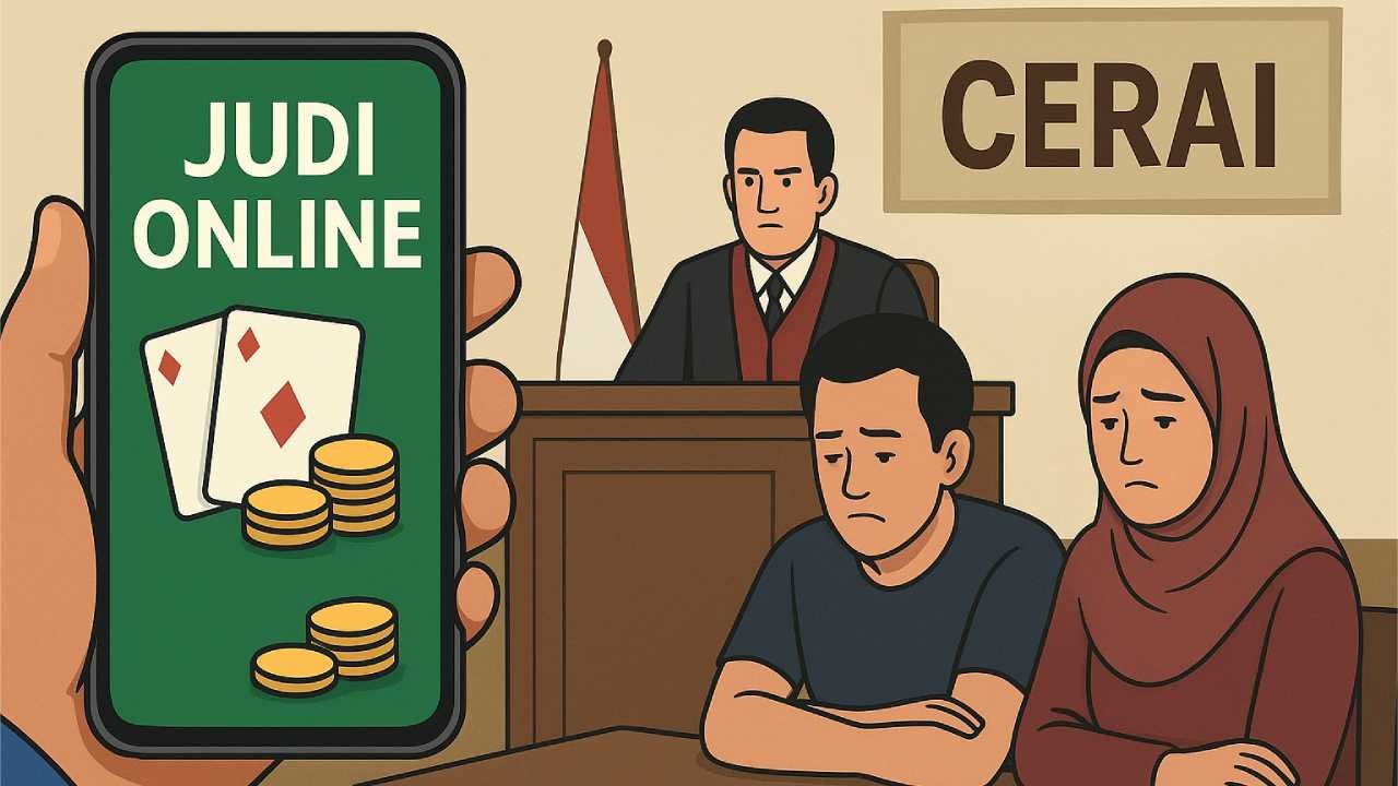 Judi Online Pemicu Perceraian Tertinggi di Palembang, Total Kasus Naik 5 Persen