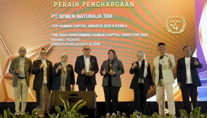 Semen Baturaja Raih Bintang Empat TOP Human Capital Awards 2025 Berkat Roadmap SDM Berkelanjutan