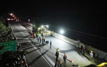 Tol Kayuagung–Palembang Terapkan Contraflow untuk Perbaikan Tahap I Sepanjang 3,7 Km