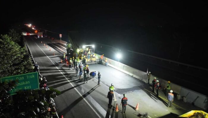 Tol Kayuagung–Palembang Terapkan Contraflow untuk Perbaikan Tahap I Sepanjang 3,7 Km