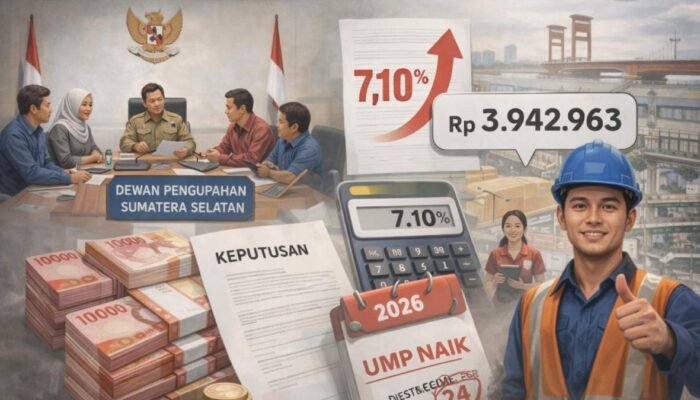 Dewan Pengupahan Sumsel Rekomendasikan Kenaikan UMP 2026 Sebesar 7,10 Persen