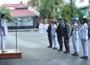 Memperkuat Pilar Maritim di Sungai Musi, Lanal Palembang Gelar Upacara Hari Armada RI