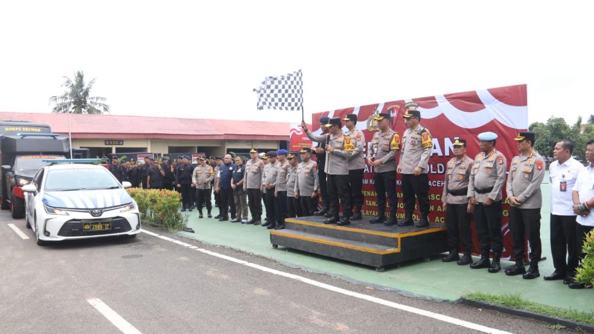 Misi Kemanusiaan, 100 Personel Brimob Polda Sumsel Bertolak ke Gayo Lues