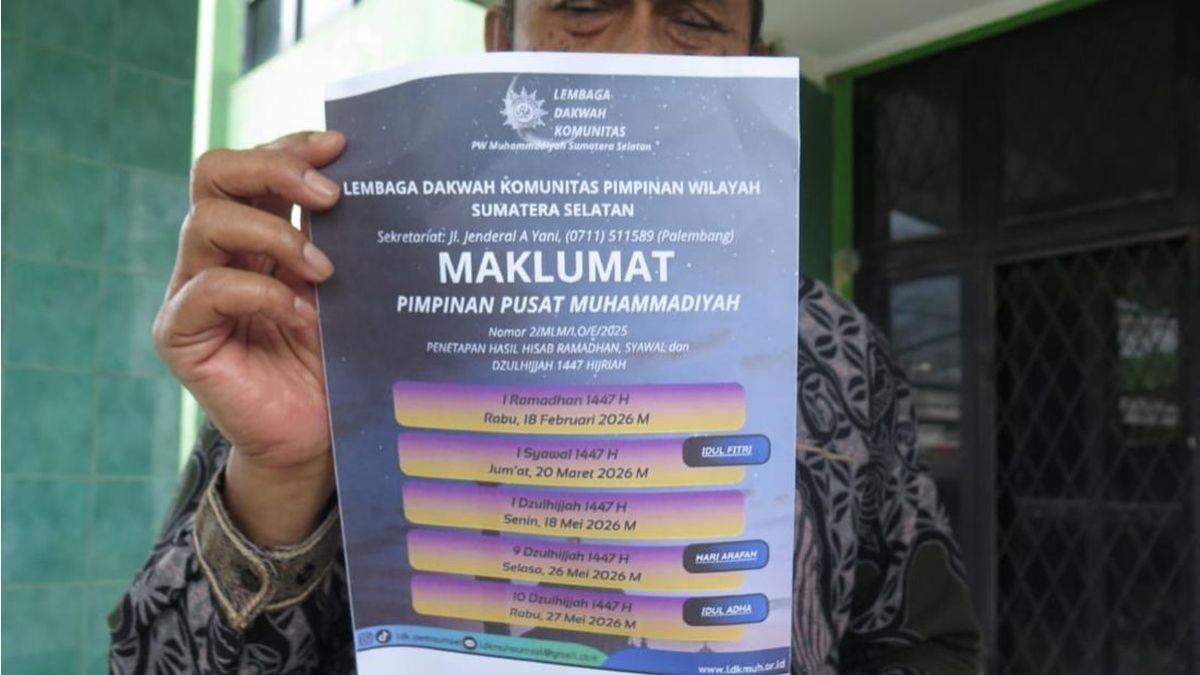 Muhammadiyah Sumatera Selatan Tetapkan Awal Ramadan pada 18 Februari 2026