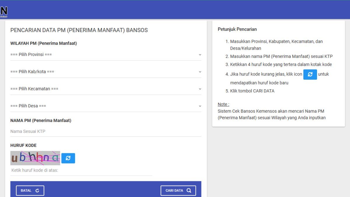 Penyaluran Bantuan Sosial Tahap Pertama Tahun 2026 Mulai Memasuki Masa Pencairan
