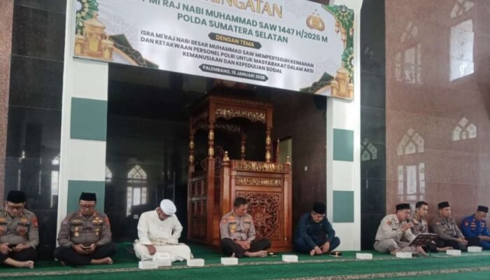 Polda Sumsel Jadikan Spirit Isra Miraj sebagai Fondasi Penguatan Integritas Personel