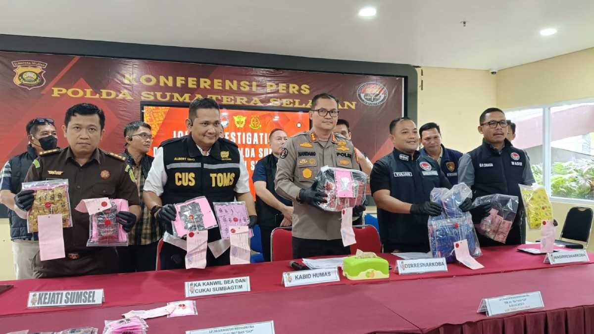 Polda Sumsel Mengungkap Modus Narkotika Etomidate dalam Bentuk Cartridge
