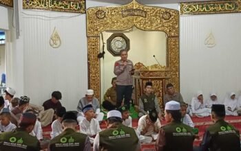 Dit Polairud Polda Sumsel Jaga Kedamaian Perairan dengan Doa dan Santunan