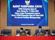 Edwin Cahya Putra Pimpin Paripurna DPRD Ogan Ilir untuk Sinkronisasi Aspirasi Reses dengan Kebijakan Daerah
