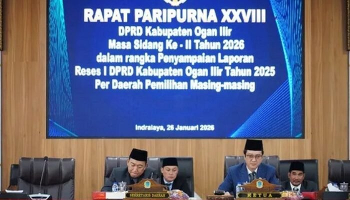 Edwin Cahya Putra Pimpin Paripurna DPRD Ogan Ilir untuk Sinkronisasi Aspirasi Reses dengan Kebijakan Daerah