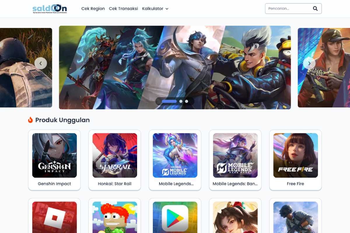 Efisiensi Transaksi Digital: Saldoon Hadirkan Layanan Top Up Game dan Pulsa Tanpa Login