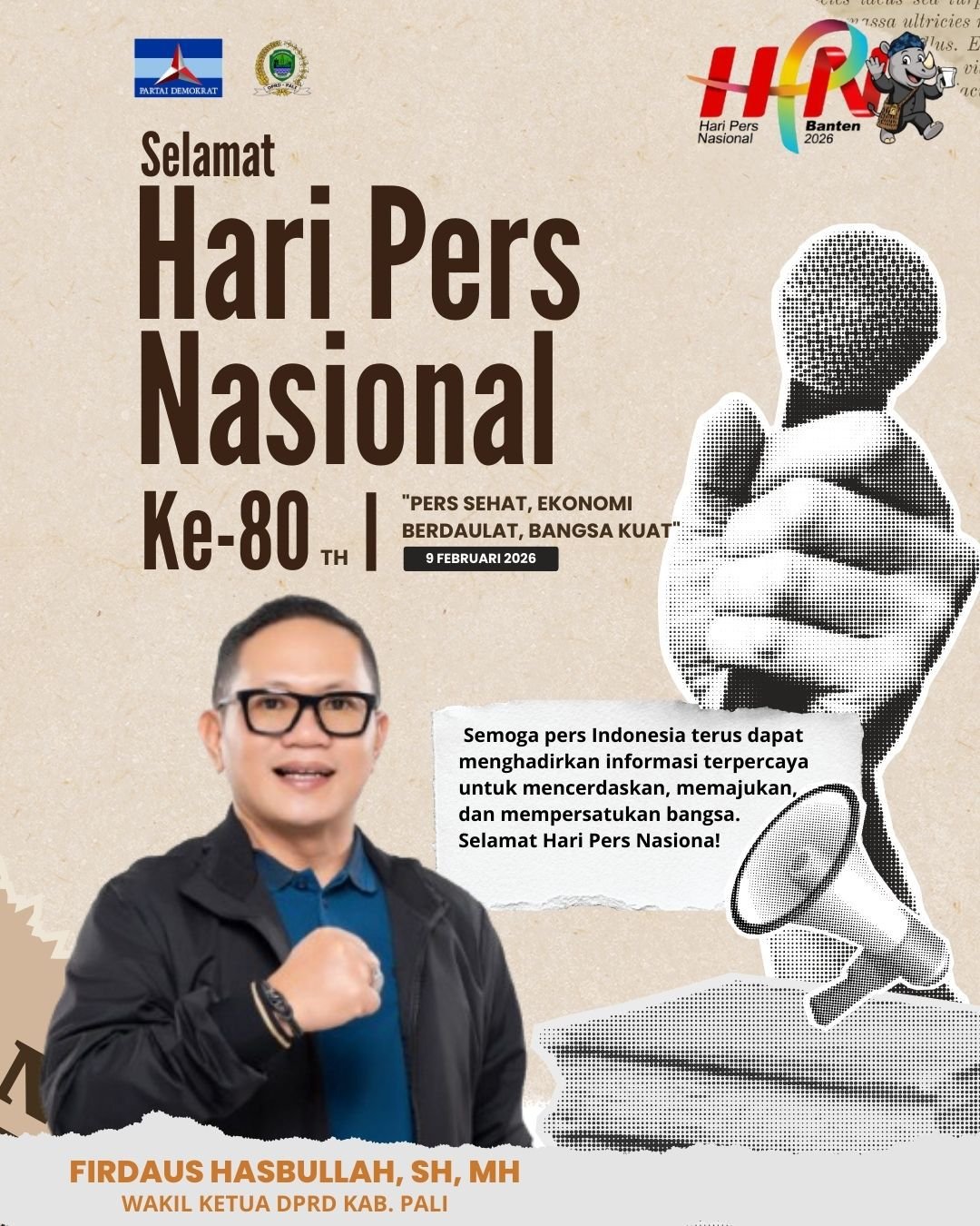 Flyer Ucapan HPN Wakil Ketua DPRD PALI