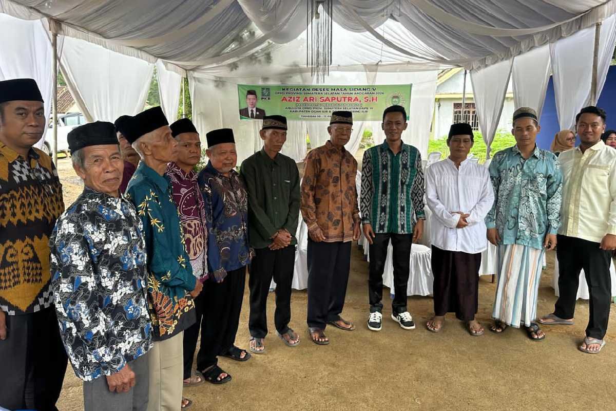 Legislator DPRD Sumsel Aziz Ari Saputra Kawal Peningkatan Jalan dan Drainase Desa Cahaya Mas OKI