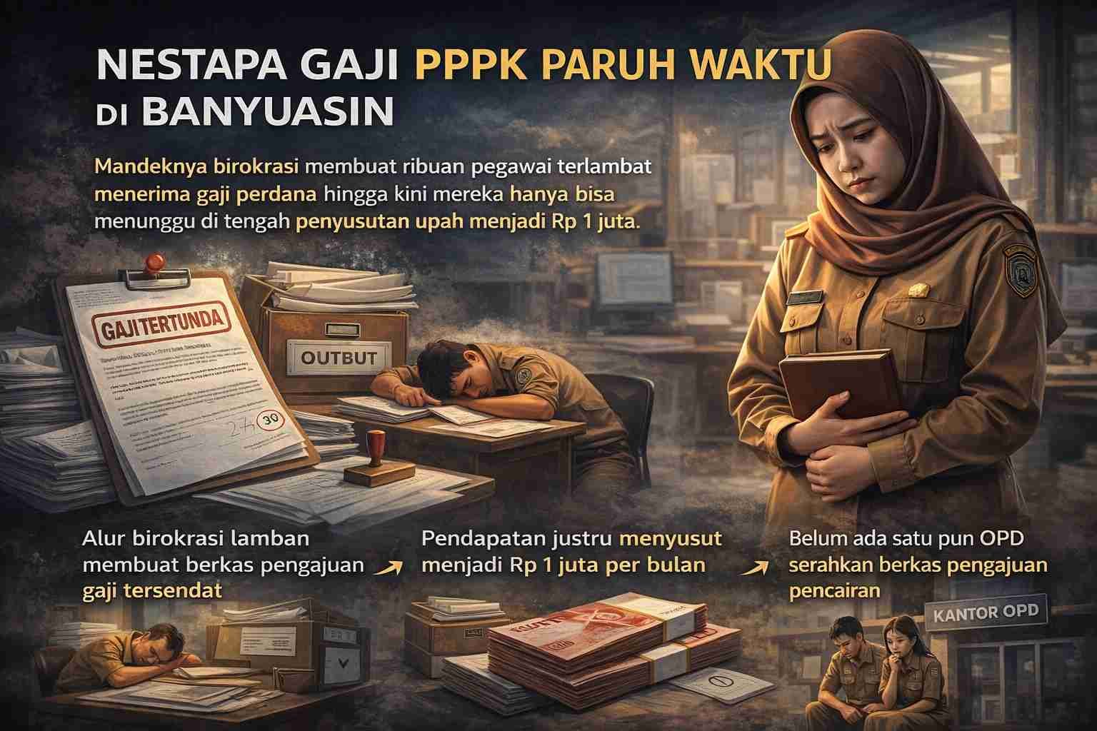 Nestapa Gaji PPPK Paruh Waktu Banyuasin yang Tertunda di Balik Sekat Birokrasi