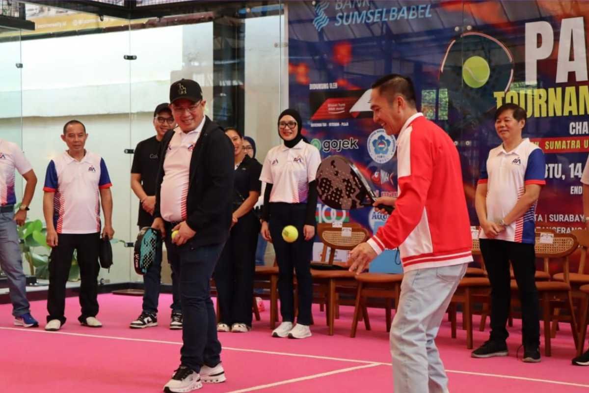 Olahraga untuk Kemanusiaan, Ratu Dewa Lepas Turnamen Padel Charity di Palembang