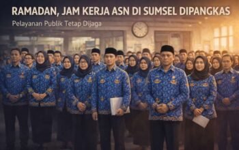Ramadan, Pemprov Sumsel Pangkas Jam Kerja ASN Satu Jam