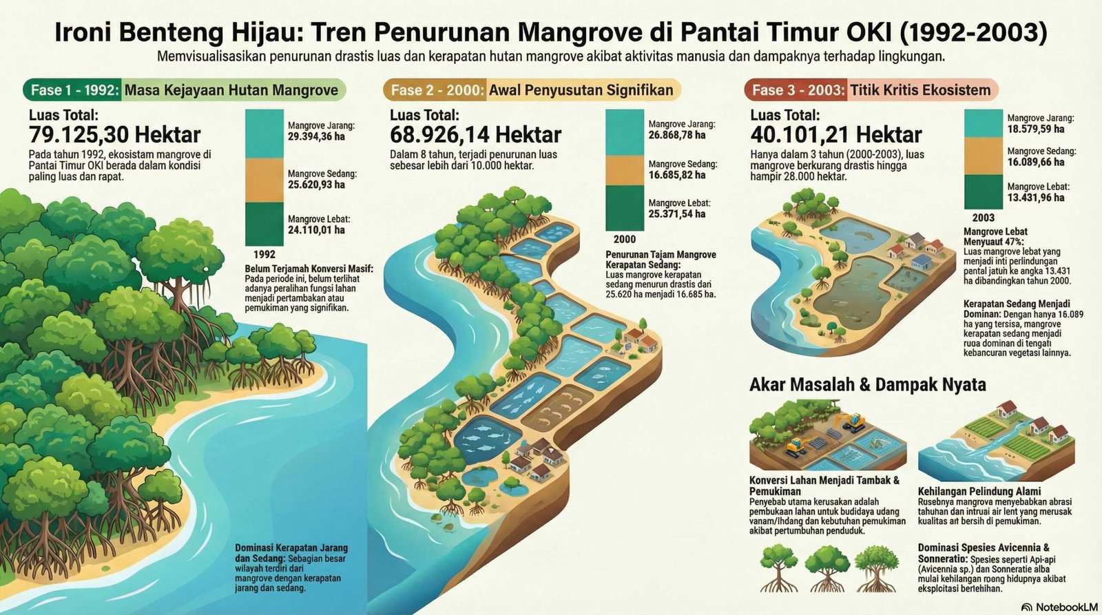 Tren Penurunan Mangrove Pantai Timur