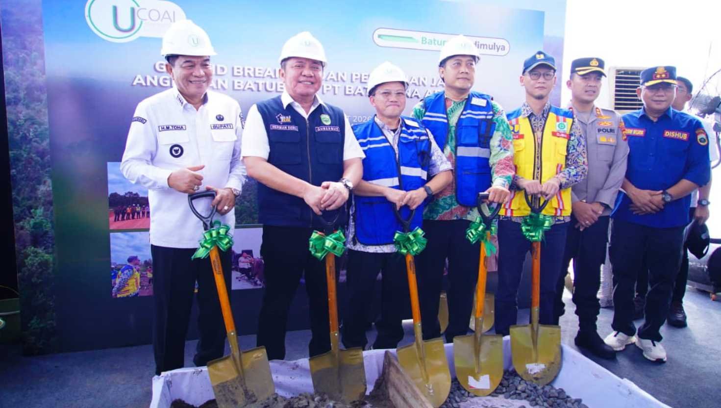 Flyover Batubara Babat Supat Mulai Dibangun, Gubernur Deru dan Bupati Toha Apresiasi Komitmen Perusahaan