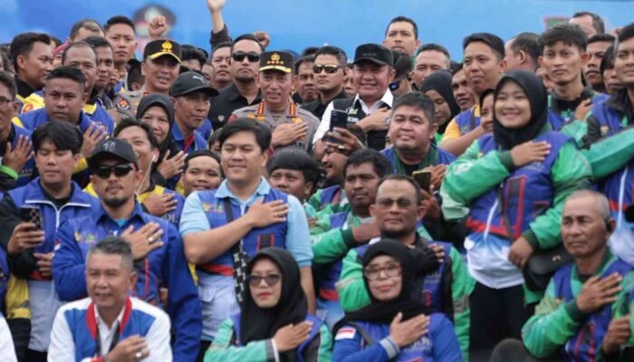 Herman Deru dan Kapolri Perkuat Perlindungan Sosial bagi Pengemudi Daring serta Buruh