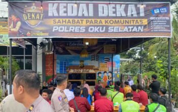 Kedai DEKAT Polres OKU Selatan Jadi Ruang Baru bagi Komunitas Ojek Pangkalan