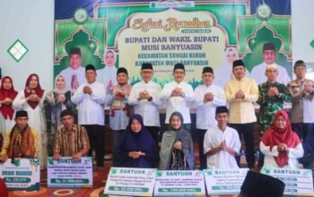 Safari Ramadhan Pemkab Muba Hadir di Tebing Bulang, Wabup Ajak Warga Bangun Daerah Bersama