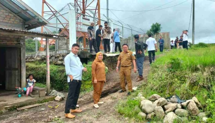 DPRD dan Pemkab OKU Selatan Geruduk Tower Amblas di Tanjung Kari