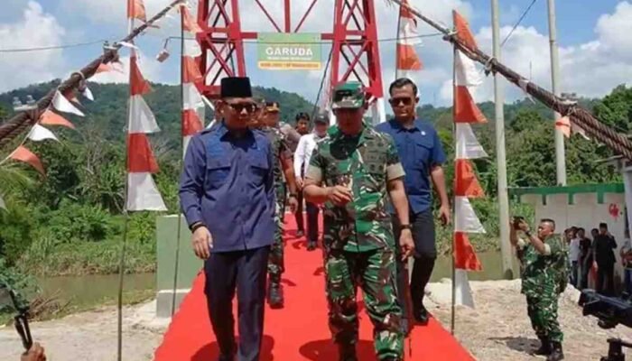 Jembatan Perintis Garuda Pulihkan Harapan Warga Desa Pusar yang Sempat Hanyut