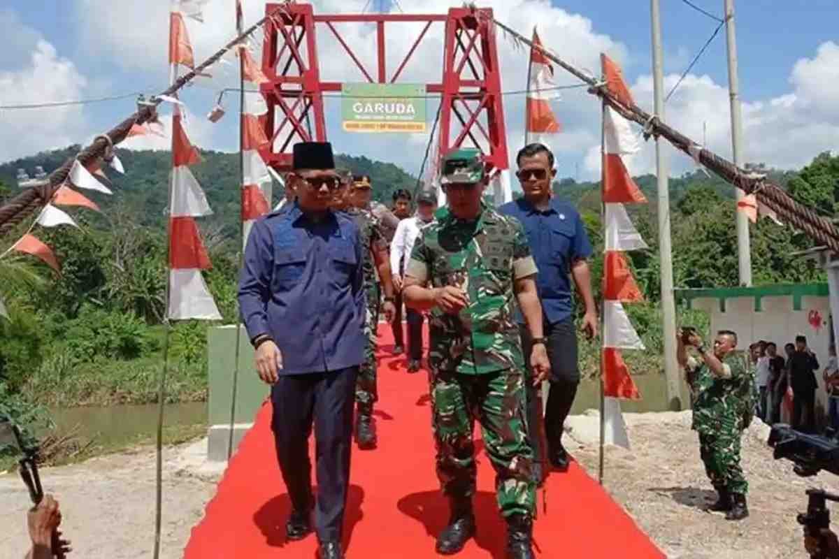 Jembatan Perintis Garuda Pulihkan Harapan Warga Desa Pusar yang Sempat Hanyut