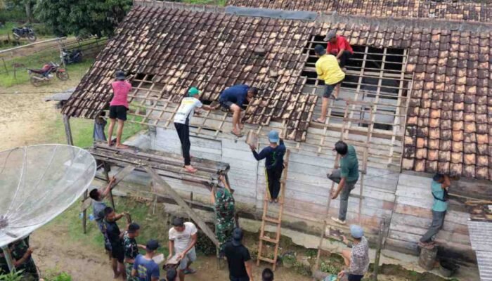 Langkah Nyata Satgas TMMD Kodim 0402/OKI Wujudkan Impian Rumah Layak bagi Warga