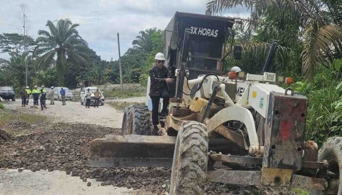 Sinergi Lintas Sektor Percepat Perbaikan Jalan di Bayung Lencir