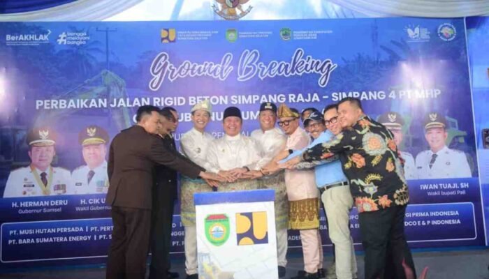 Visi Segitiga Emas Sumsel, Herman Deru Resmikan Pembangunan Jalan Strategis di PALI