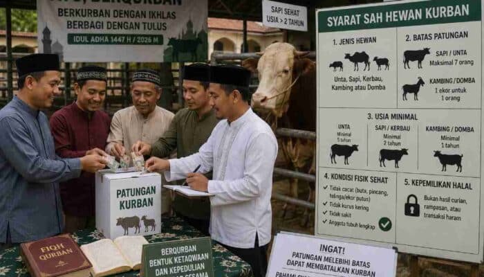 Bisa Batal demi Hukum Fikih, Kenali Batas Kuota Patungan Kurban Sapi dan Kambing