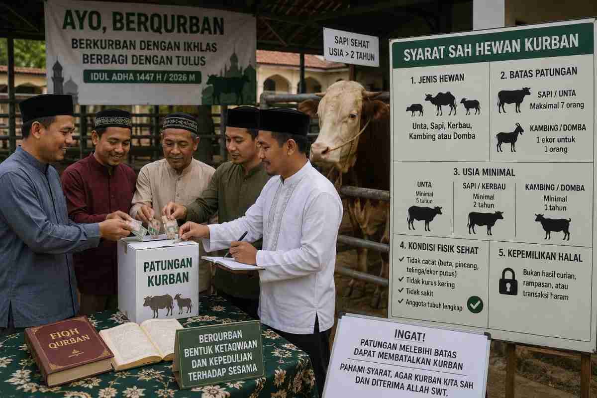 Bisa Batal demi Hukum Fikih, Kenali Batas Kuota Patungan Kurban Sapi dan Kambing