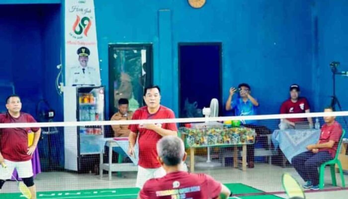 Buka Turnamen Badminton Babat Toman, Bupati HM Toha Tohet Pacu Regenerasi Atlet Muba