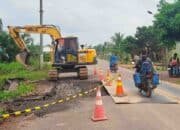 Cegah Jalan Amblas, Gorong-gorong di Talang Siku Mulai Diperbaiki