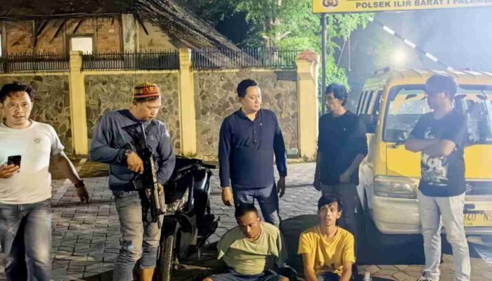 Dua Sopir di Palembang Gunakan Angkot Kuning untuk Menggasak Motor Guru di Kawasan Sudirman