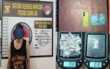 Grebek Rumah di Lingkar Selatan Pemulutan, Polres Ogan Ilir Sita Belasan Paket Sabu